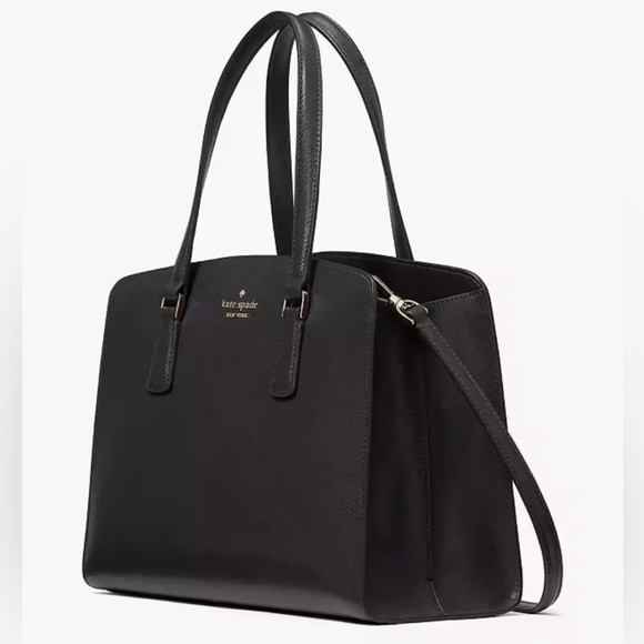 Kate Spade Black Saffiano Leather Perry Medium Satchel NWT - Picture 5 of 13